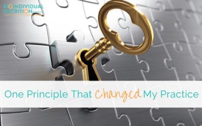 One Principle That Changed My Practice